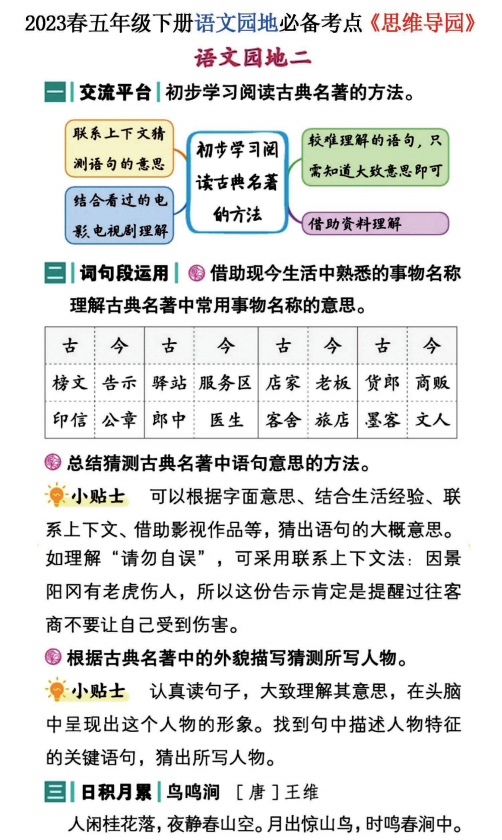 图片[2]-五年级下册语文园地必备考点归纳-拓空间学习分享