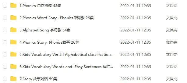 图片[10]-english singsing全集百度网盘，479个动画片视频，13个主题-拓空间学习分享