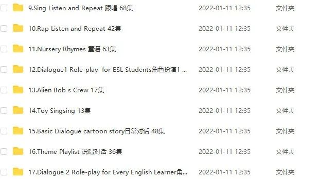 图片[11]-english singsing全集百度网盘，479个动画片视频，13个主题-拓空间学习分享