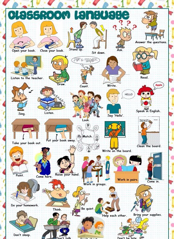 图片[5]-Classroom language，10份精美词汇海报-拓空间学习分享
