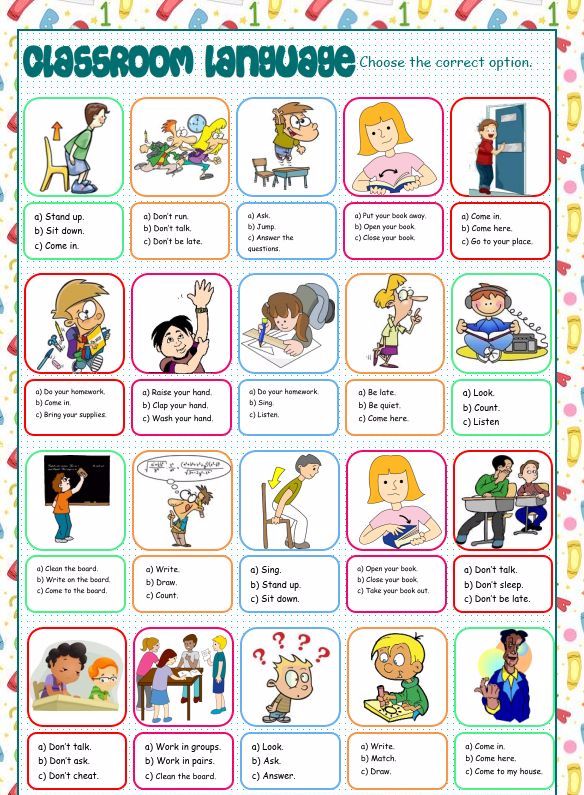 图片[11]-Classroom language，10份精美词汇海报-拓空间学习分享