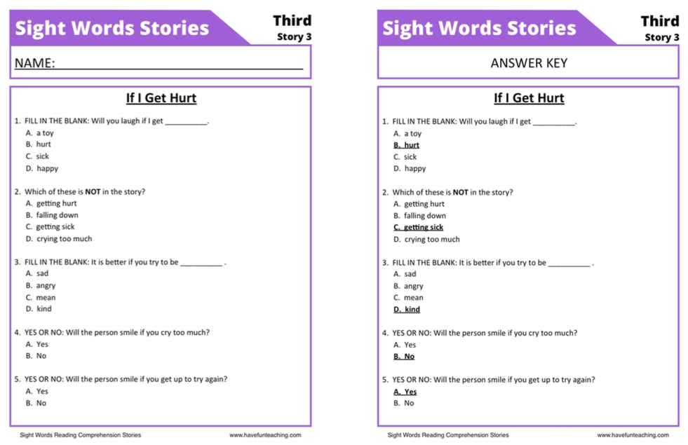 图片[6]-英语阅读理解小故事练习册 Reading Comprehension Stories-拓空间学习分享