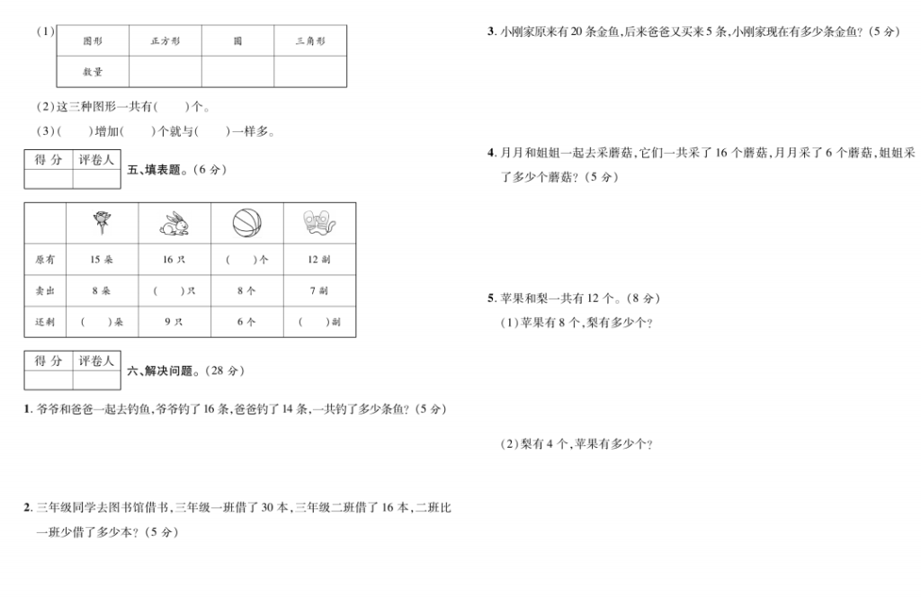 图片[2]-全优卷一年级下册数学期中、期末、单元专项测试卷-拓空间学习分享