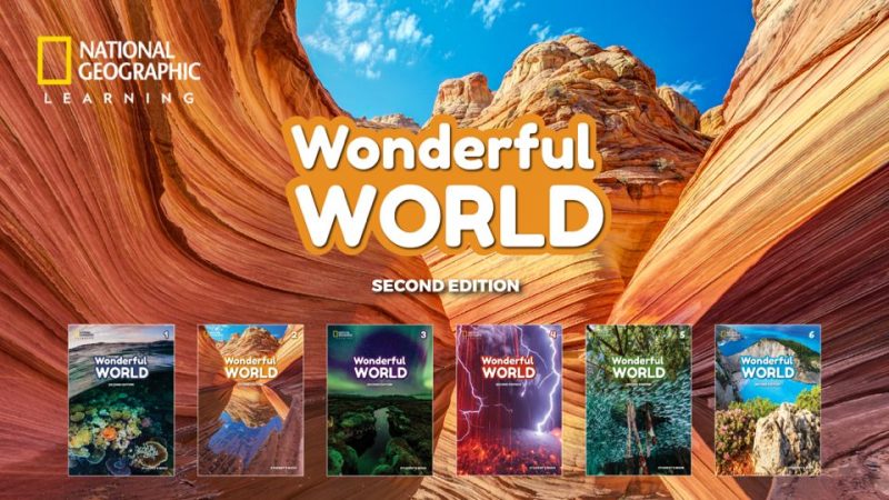 新版国家地理《Wonderful World》(缤纷世界)1-4册全册PDF/练习册/音频/DVD-拓空间学习分享