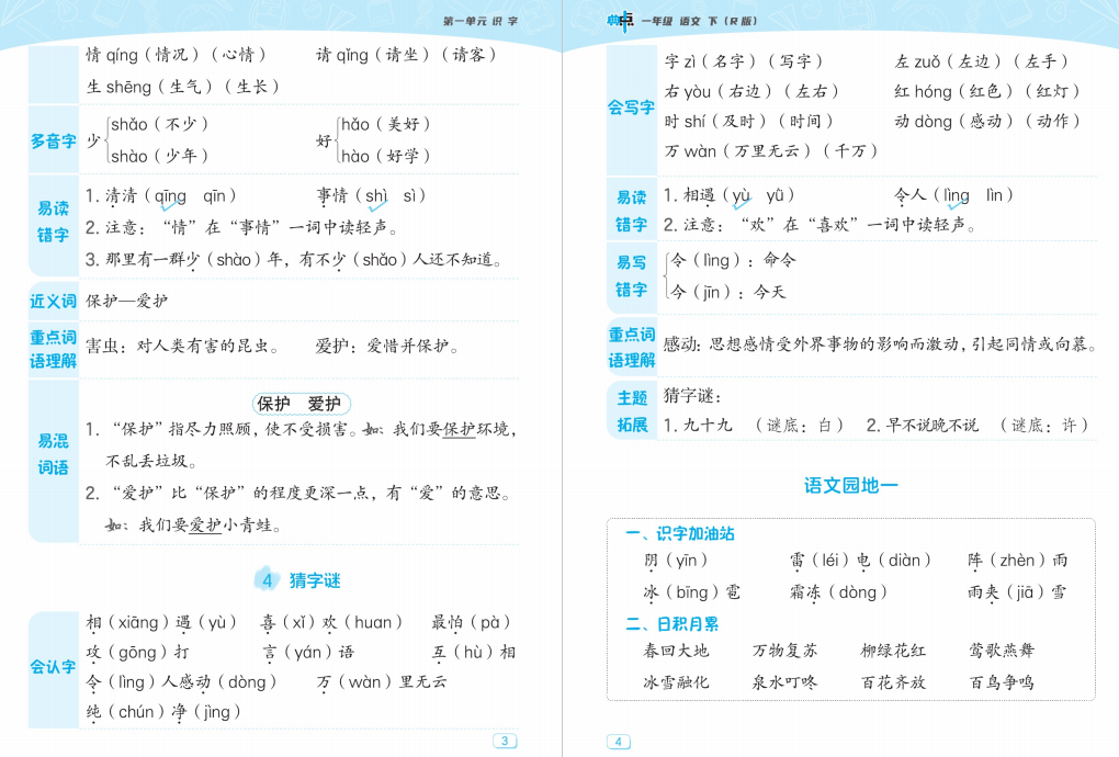 图片[2]-典中点名师划重点电子版一年级下册语文-拓空间学习分享