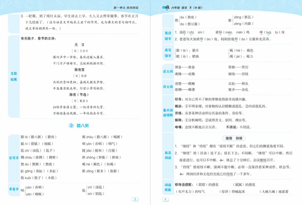 图片[2]-典中点名师划重点六年级下册语文电子书-拓空间学习分享