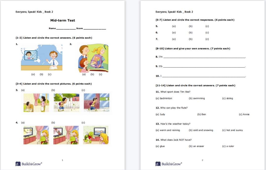 图片[25]-小学口语专项教材Everyone, Speak! Kids！3册PDF+音频+练习册+闪卡-拓空间学习分享