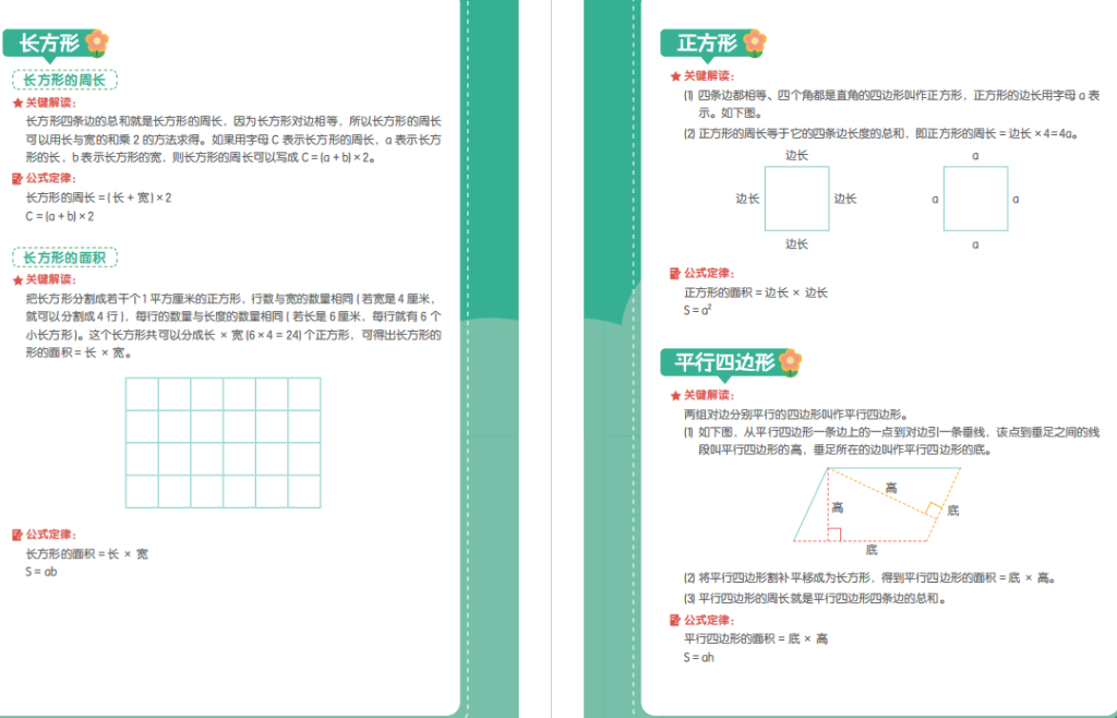 图片[3]-小学数学公式定律手册电子版下载-拓空间学习分享