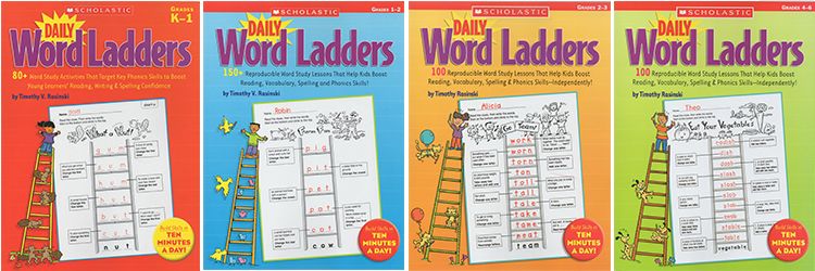 学乐每日单词阶梯练习册Daily Word Ladders 1-6级别-拓空间学习分享