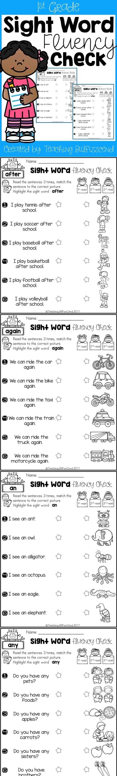 图片[3]-自然拼读高频词练习册《Sight Word Fluency Check》-拓空间学习分享