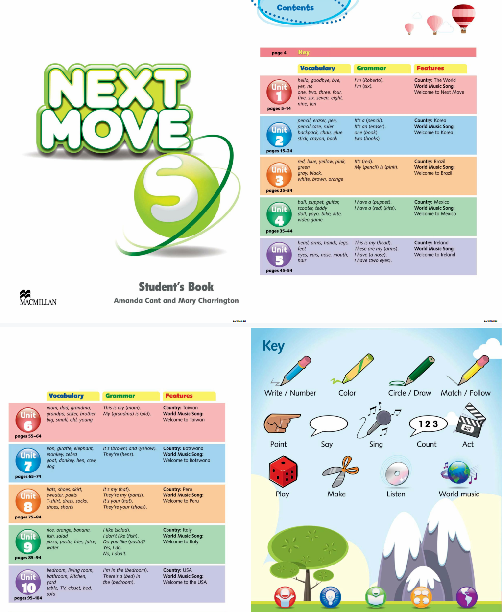 麦克米伦出版Next Move1-6级（含学生书+练习册+白板+音频+视频）-拓空间学习分享