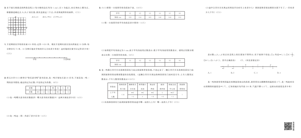 图片[3]-黄冈小状元达标卷六年级下册数学PDF电子版含答案（人教版）-拓空间学习分享