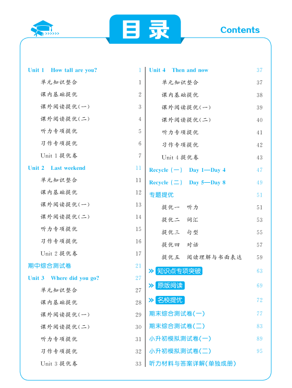 图片[2]-学霸英语六年级下册带答案人教版 百度网盘-拓空间学习分享