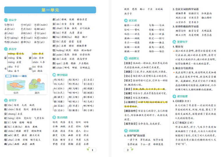 六年级语文上册考点清单电子版下载,可打印-拓空间学习分享