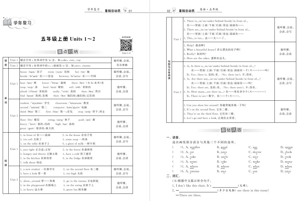 江苏版五年级暑假英语辅导资料下载推荐：含复习、提优、5升6年级衔接-拓空间学习分享