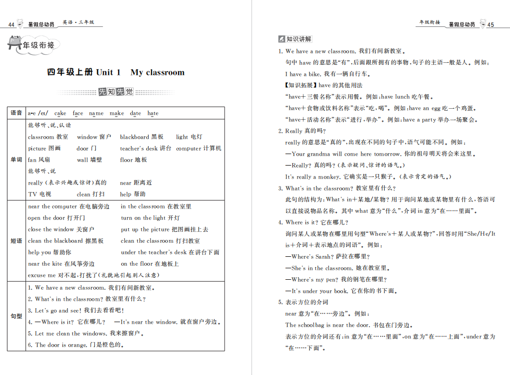 图片[3]-人教版三年级暑假复习下载：暑假英语复习、提优、3升4年级衔接资料-拓空间学习分享