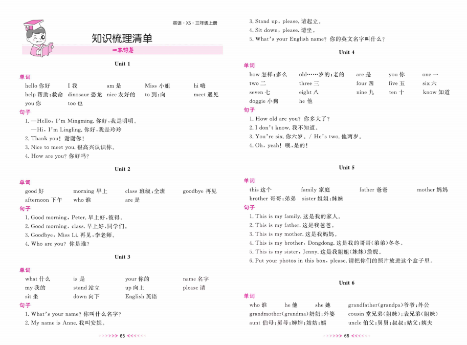 图片[3]-湘少版英语三年级上册试卷(单元、期中、期末测试卷)百度网盘下载-拓空间学习分享
