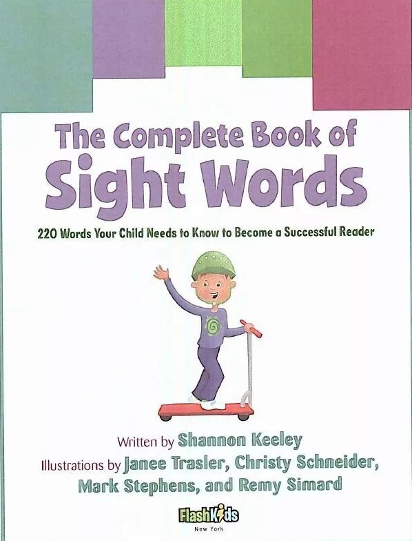 The Complete Book of Sight Words pdf 电子版 百度网盘下载-拓空间学习分享