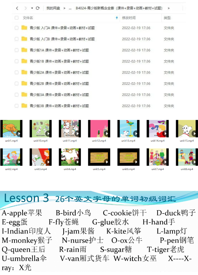 图片[3]-青少版新概念英语电子版教材+课件+录音+动画+试题 百度网盘-拓空间学习分享