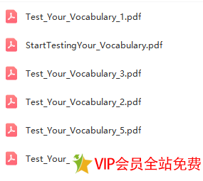 图片[4]-Test Your Vocabulary词汇测试练习pdf1—5册电子版资源 百度网盘-拓空间学习分享