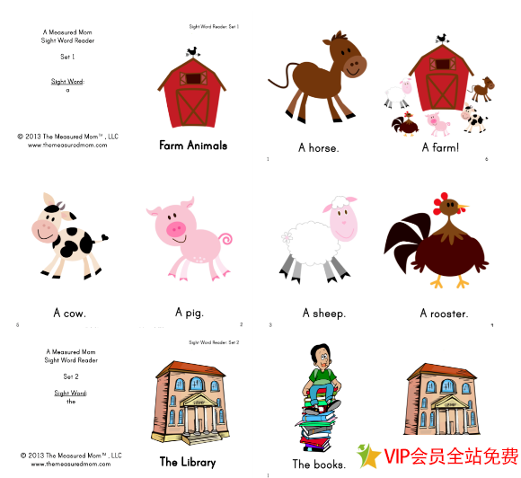 英语sight words220个高频词卡图片38套 电子版百度网盘下载-拓空间学习分享