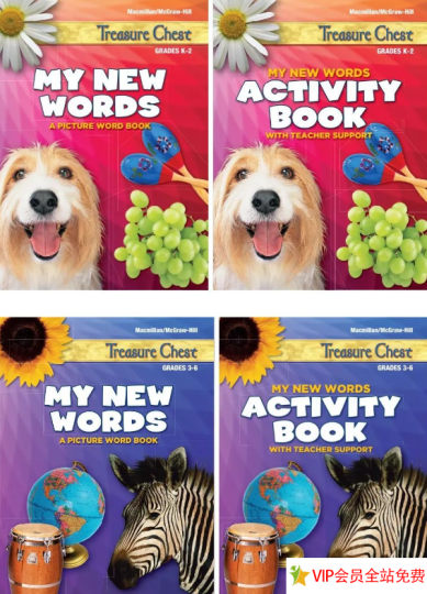 My new words 美国加州Grades K-6启蒙教材-拓空间学习分享