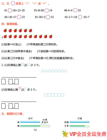 图片[3]-小学二年级上学期数学期末复习资料（知识点总结+练习题）电子版下载-拓空间学习分享