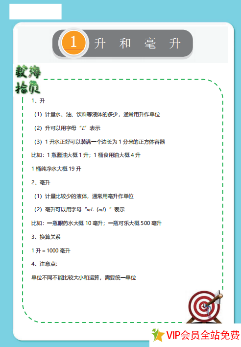 四年级上册数学期末考试知识点总结+练习题 电子版下载 可打印-拓空间学习分享
