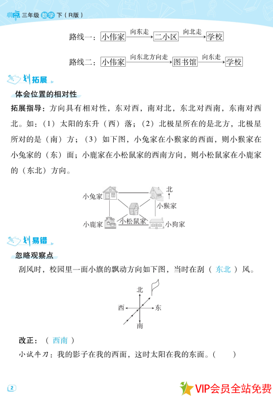 图片[3]-典中点名师划重点三年级下册数学人教版电子版下载-拓空间学习分享