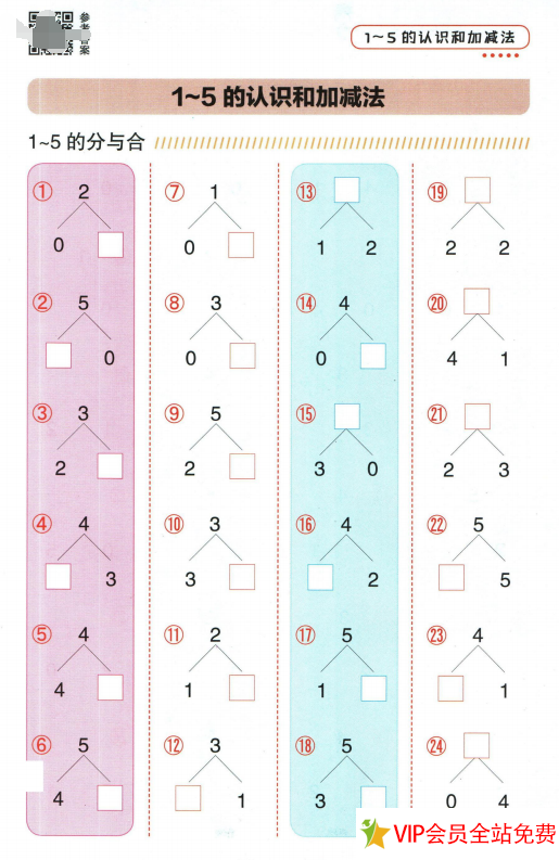 图片[3]-一年级上册数学红逗号竖式易错题电子版下载 pdf-拓空间学习分享