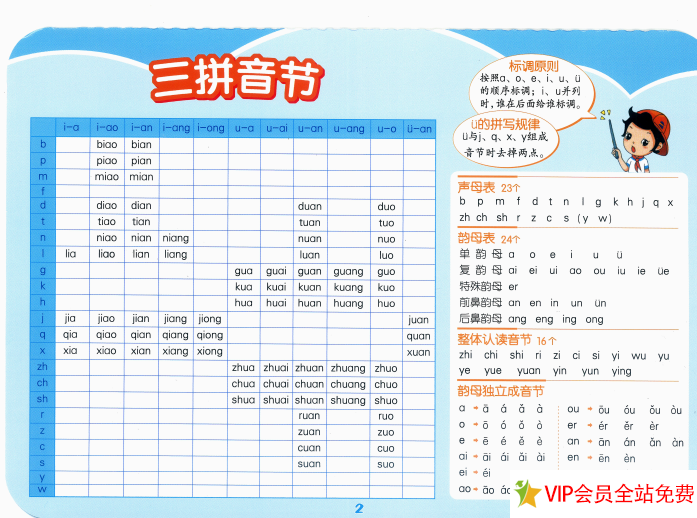 图片[6]-一年级上册会写字组词+会写字笔顺+两拼音节+三拼音节汇总卡片 可打印-拓空间学习分享