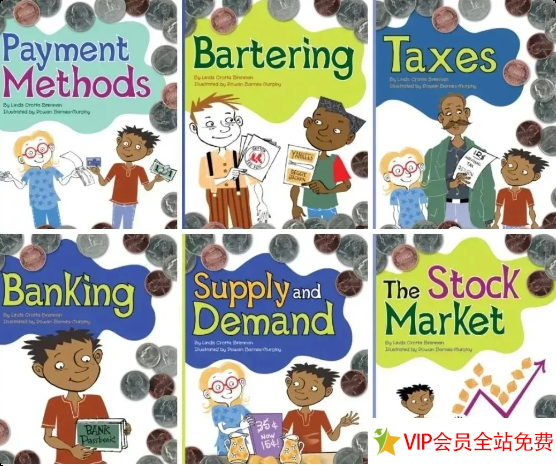 儿童经济学英文绘本有哪些书籍推荐？Simple Economics Series8册电子版下载-拓空间学习分享