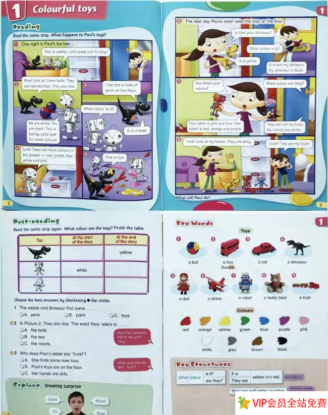 图片[3]-香港朗文小学英语教材电子版下载 Primary Longman Express 1A-5B课本+全套课文音频-拓空间学习分享